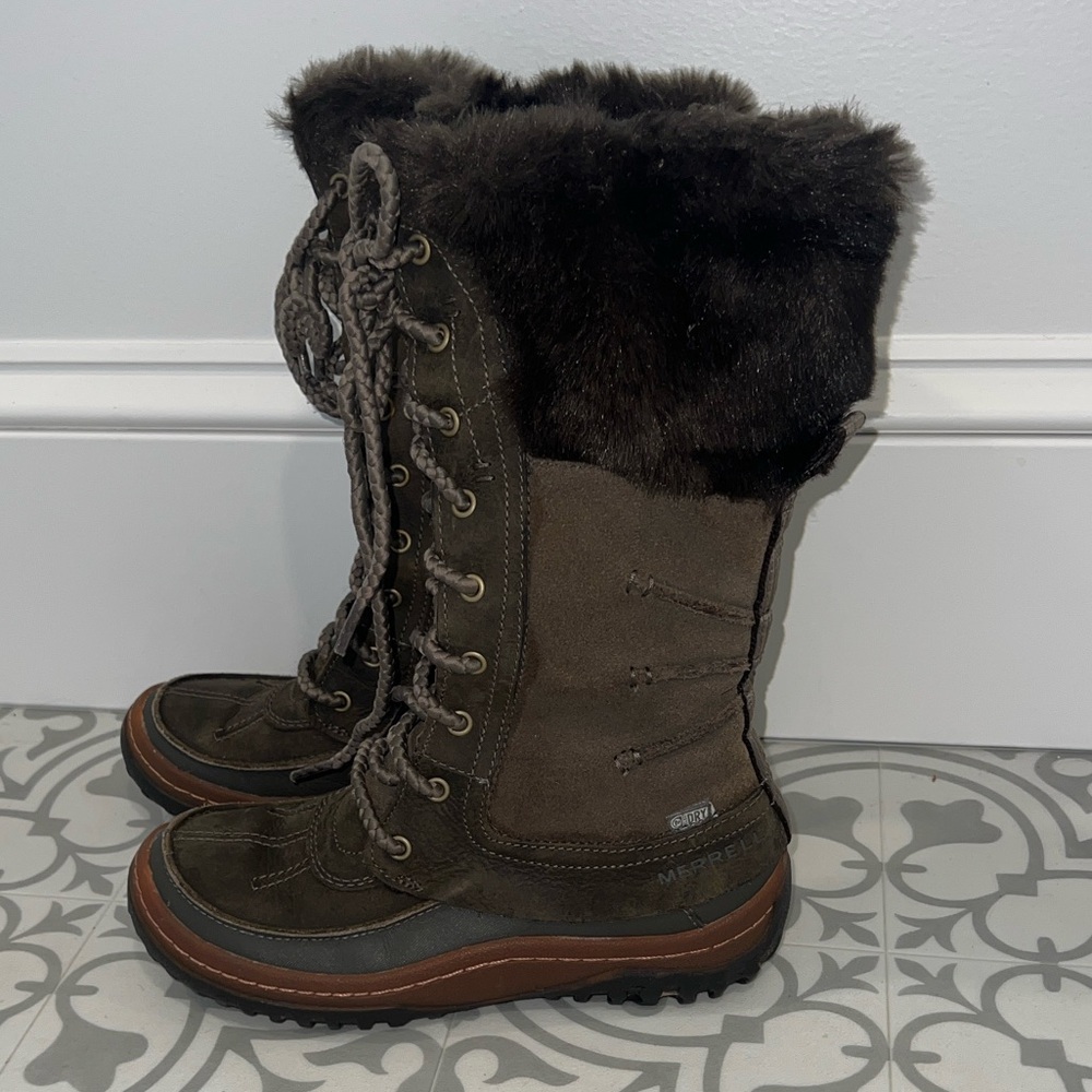 Merrell Falcon Waterproof Fur Lined Winter Boots 5